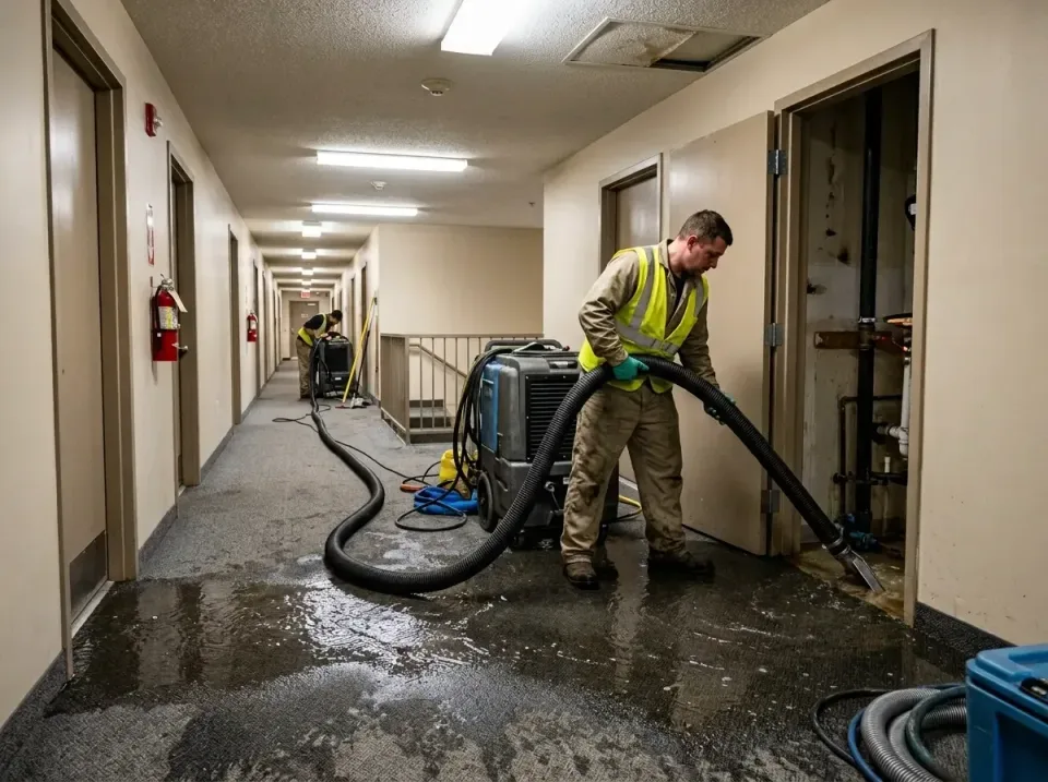 multi-unit-apartment-hallway-f-005 — frequently asked questions, Emergency Burst Pipe Water Extraction & Removal in Soda Spr…